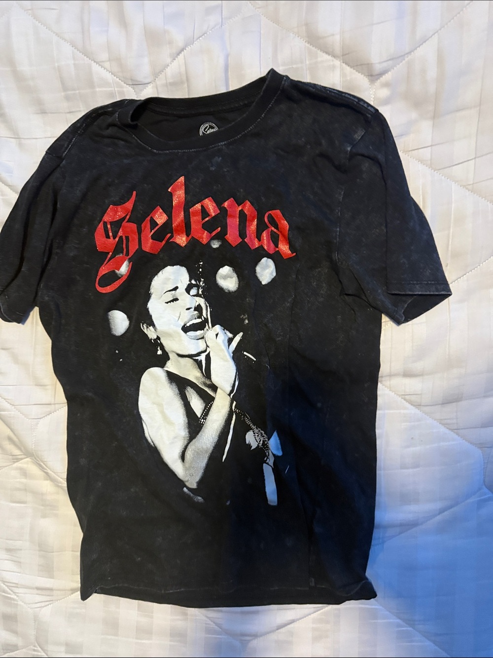 Black Graphic Selena Short Sleeve Tee